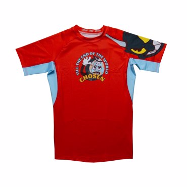 CHOSEN Till the End Rashguard - red